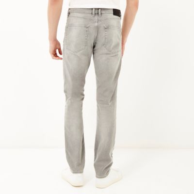 Worn grey Dylan slim fit jeans